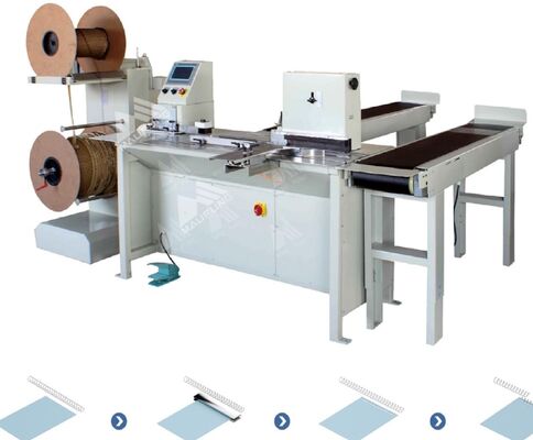 CE ツインコイル 25pcs/Min 360mm スパイラルブックバインドマシン MF-SDM360